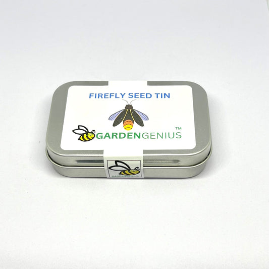 GardenGenius™ Firefly & Pollinator Garden Seed Tin – Native Wildflower Mix for Ecoregion 8
